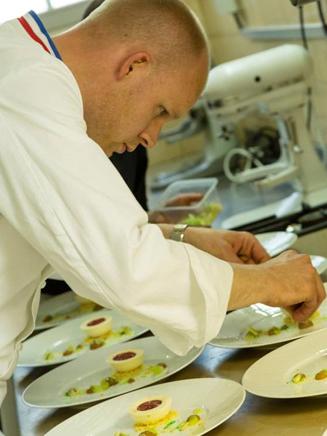 French cuisine by Michelin-starred chef Pierre Caillet