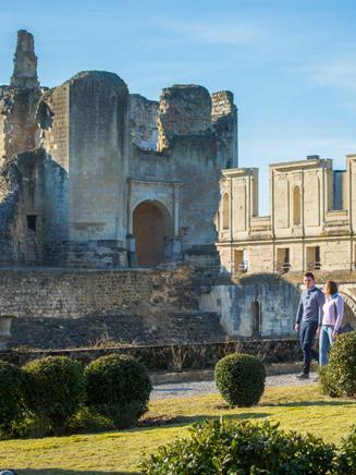 Thirteenth century ruins of Château de Fère