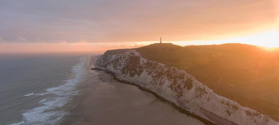 Sunset at the edge of the world at the 2 Caps, sometimes you can see the coast of England 