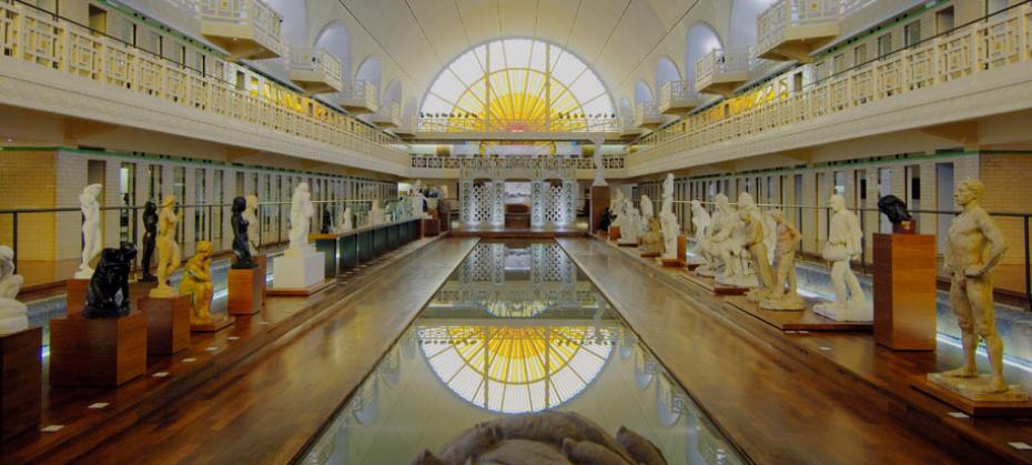 French Cultural Immersion-2 WOW moment guaranteed at the Piscine art gallery in an Art Deco swimming pool