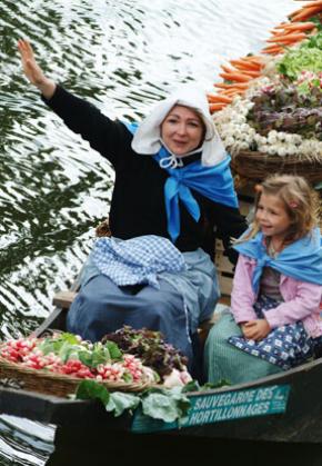 Once a year, growers from the floating gardens sell their produce as they would have in times gone by