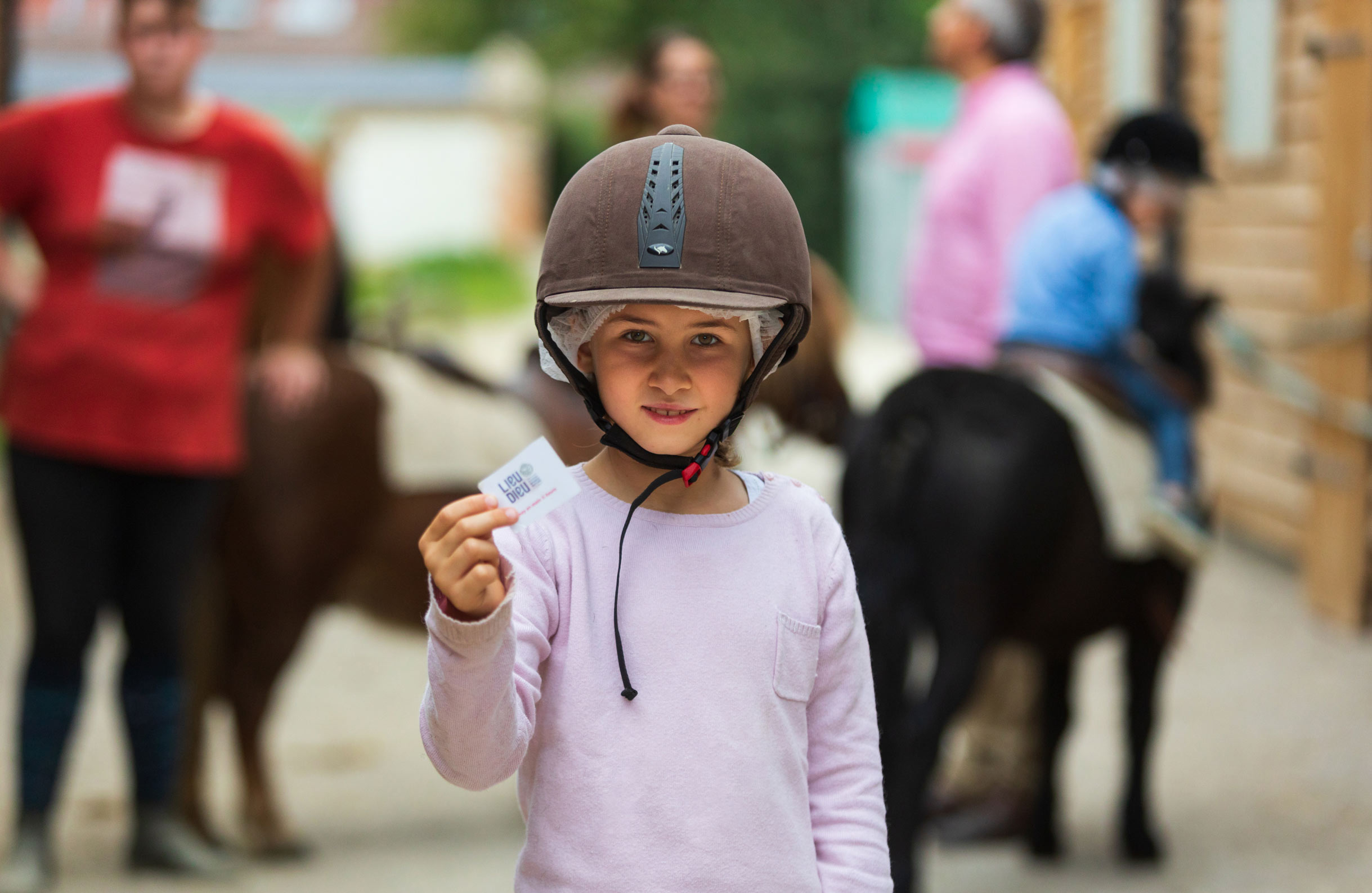 Enjoy pony riding at the Domaine du Lieu Dieu