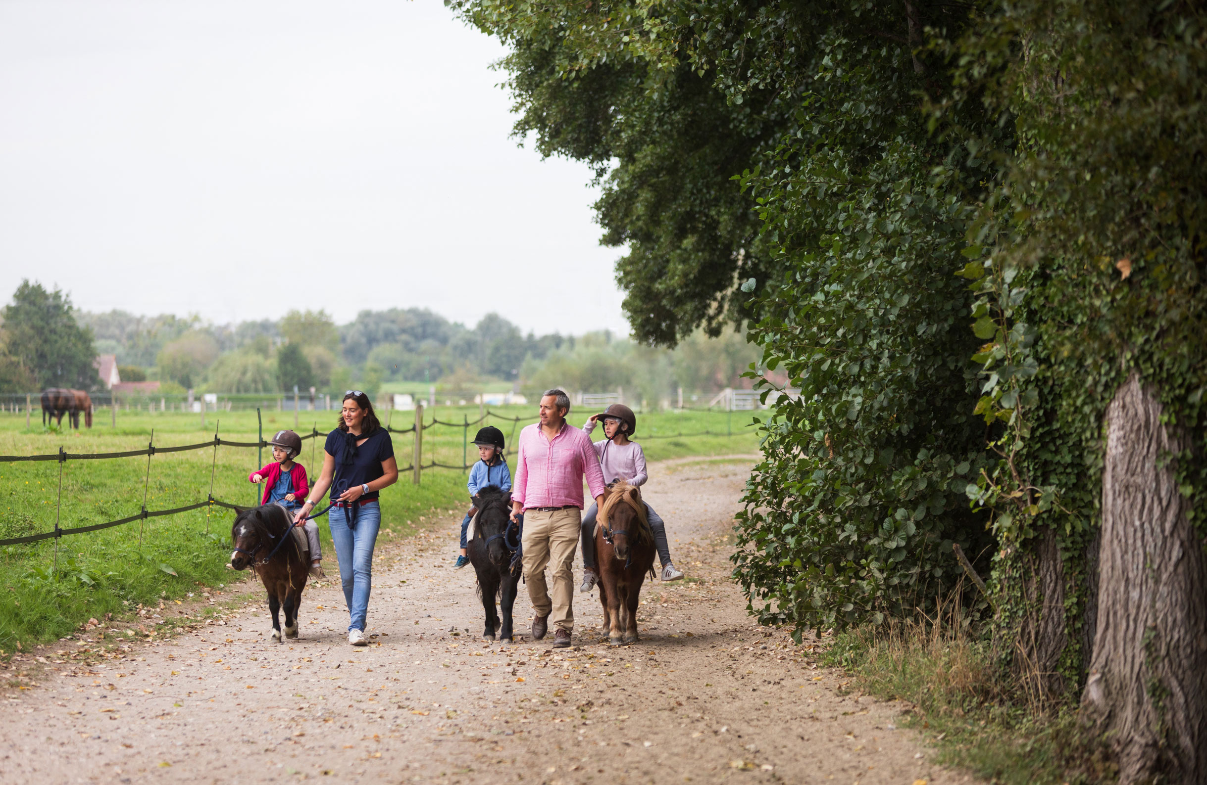 Enjoy pony riding at the Domaine du Lieu Dieu
