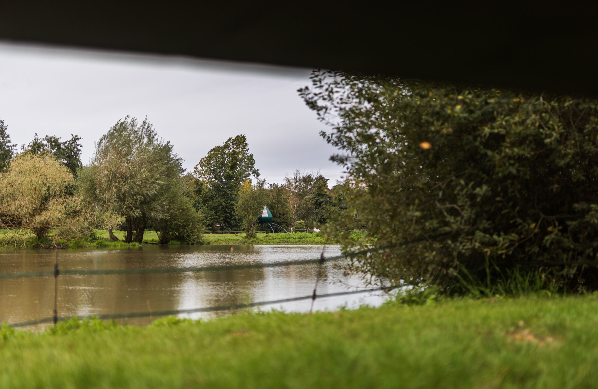 The view from the sitting room at Domaine du Lieu Dieu’s Maison des Oiseaux  