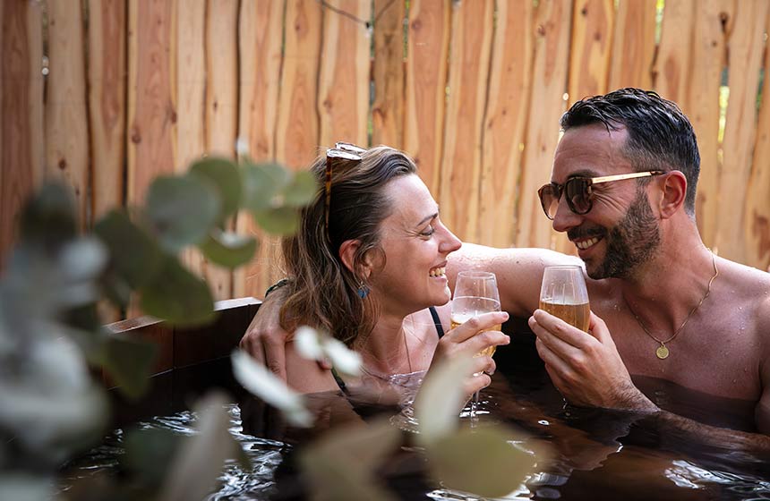 Be sure to find time for a romantic dip too!