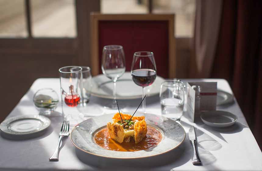 Why not make the most of the opportunity to dine in at Chateau de la Tour