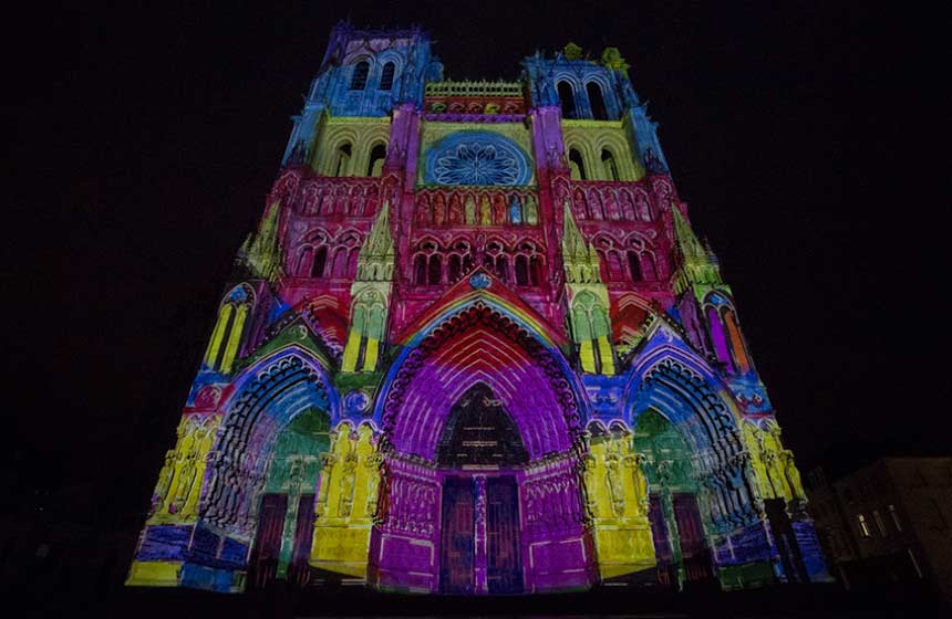 Amiens’ magical light show at the cathedral 