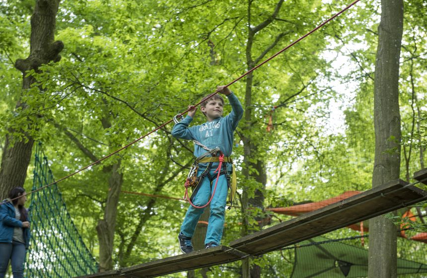 There’s fun to be had on your family weekend break at the Carlton Hotel in Lille. Head to the treetop adventure course at Lille's citadel