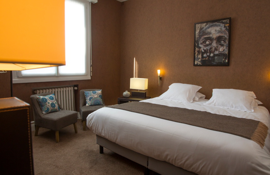 Your bedroom at Cercle de Malines luxury B&B in Calais