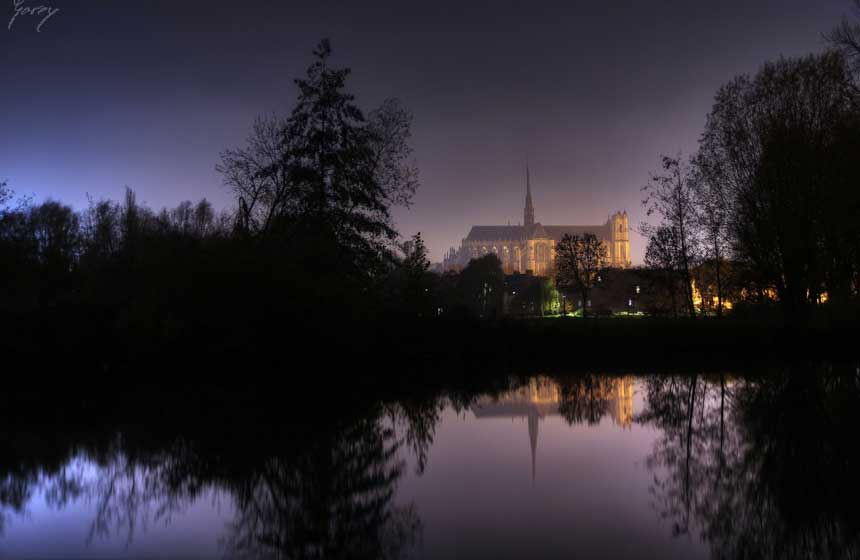 Notre-Dame d’Amiens cathedral, at the heart of the city, yet surrounded by nature