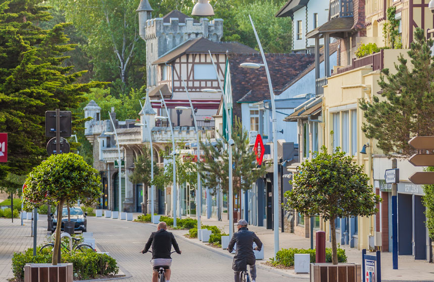 The town centre in Le Touquet, Northern France