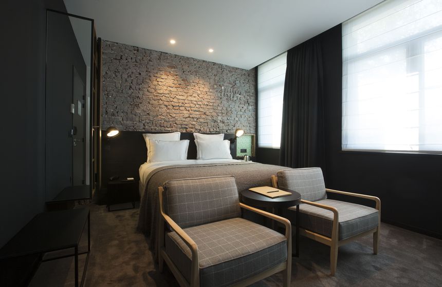 Executive rooms at the Louvre-Lens Hotel near Calais in Northern France