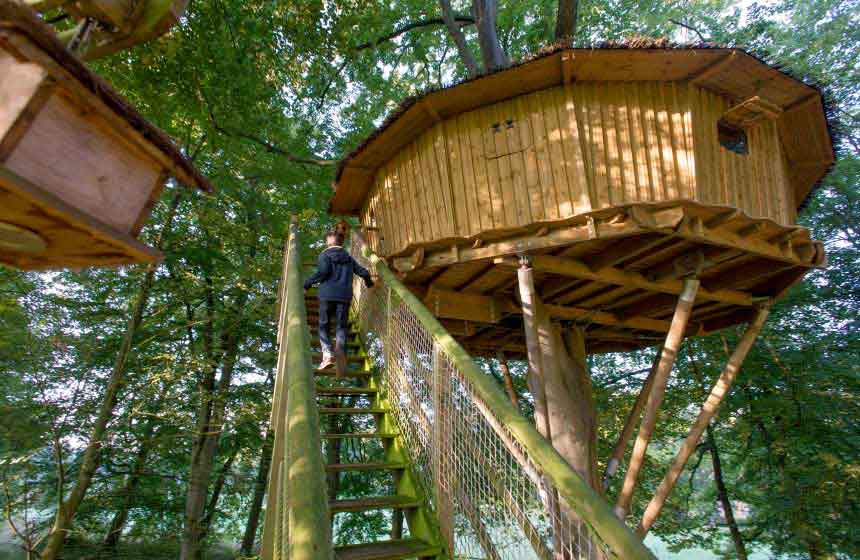 Wrapped in nature at Château des Tilleuls, your family treehouse holiday in France