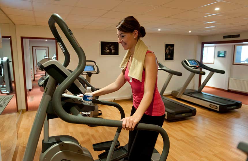 Enjoy the wellbeing facilities including a gym at Château de Montvillargenne hotel near Chantilly