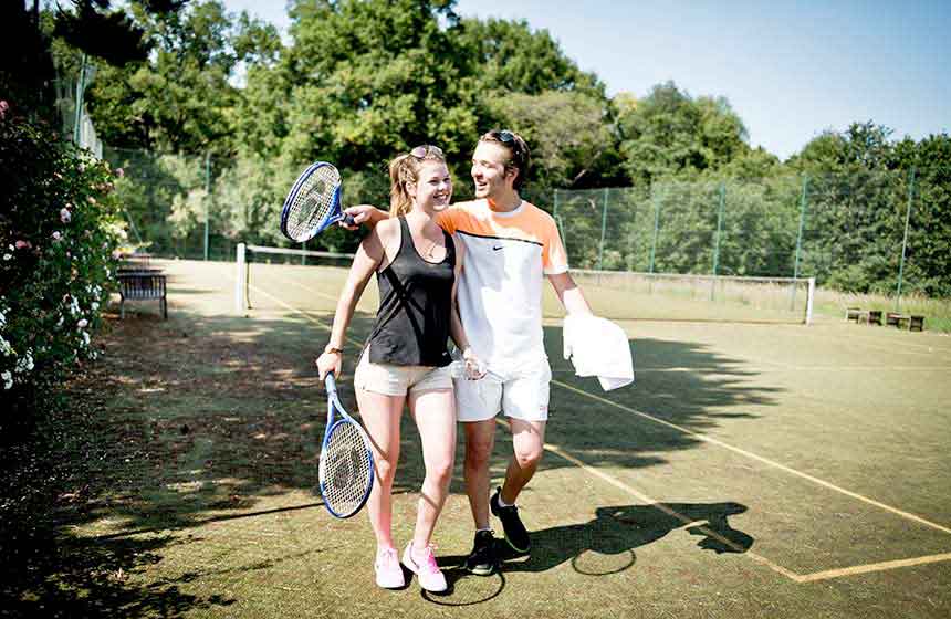 Anyone for tennis? Enjoy Domaine-de-Barive’s wellness facilities