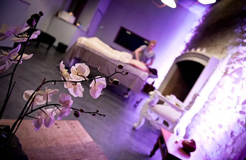 Treat yourself to a luxury massage treatment at Domaine-de-Barive’s spa