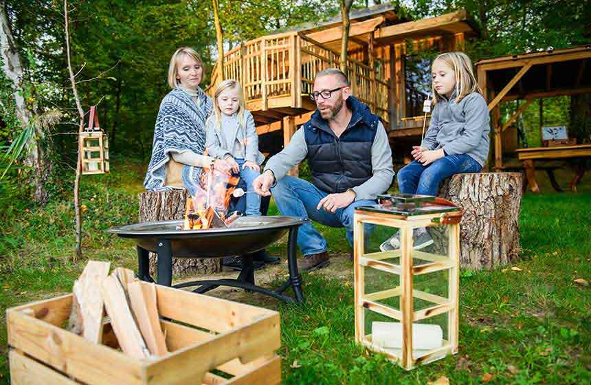 Wood is provided so why not enjoy some al fresco family moments during your cabin stay