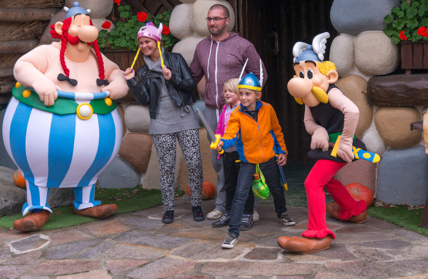 Day out at Parc Asterix, near Château Le Quesnoy