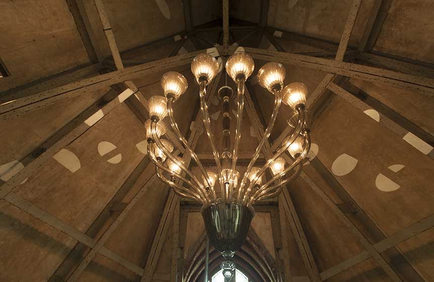 The chapel at Donjon de Vez castle was designed by Gustave Eiffel