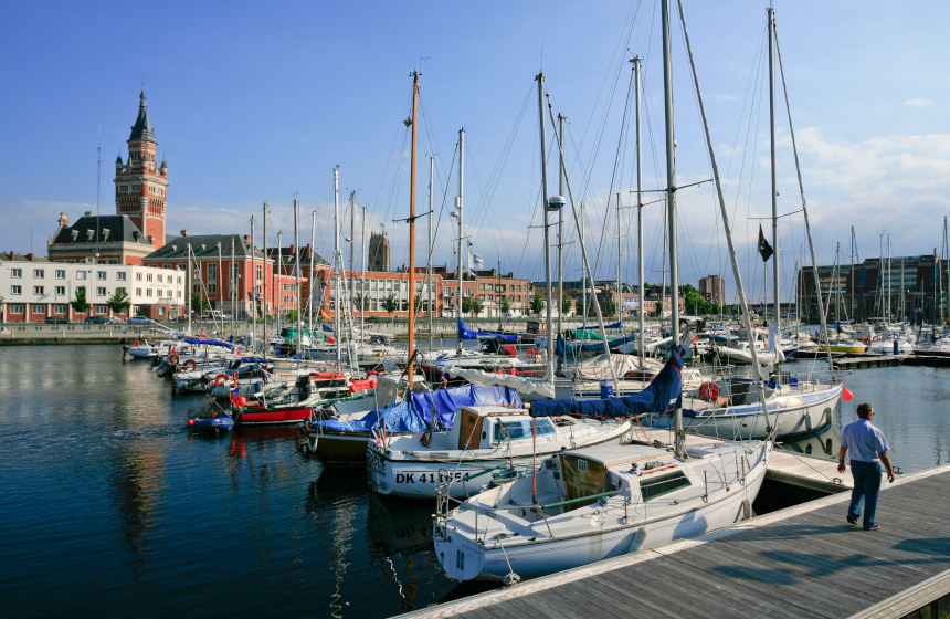 The harbour in Dunkirk