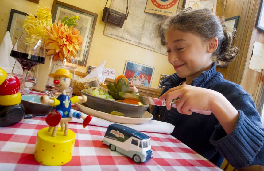 Even veggie-adverse children like the taste of the local produce at ‘Tante Fauvette’ – a traditional restaurant in Saint-Omer