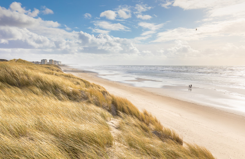 Hardelot beach: there are miles of fine sand stretching as far as the eye can see