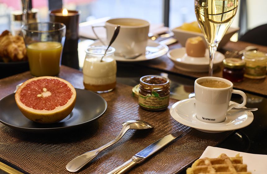 The Carlton Hotel's sumptuous buffet breakfast sets you up for a day exploring the city on your weekend break in Northern France