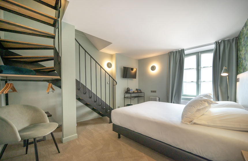 One of Hôtel Loysel Le Gaucher’s Comfort rooms