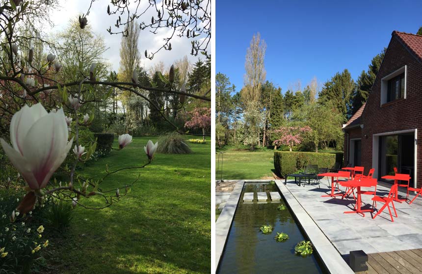 Make the most of the peaceful natural surroundings at Domaine des Loups B&B