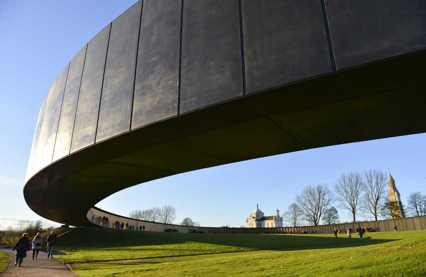 The remarkable and moving WW1 Remembrance Ring is a 20-minute drive away