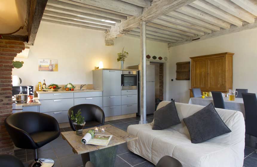 Ideal for family and friends holidaying together in France Manoir-du-Bolgaro gite in Northern France boasts not one, but two well-equipped kitchens!