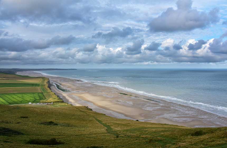 Overlooking the beach from Cap-Blanc-Nez cliffs