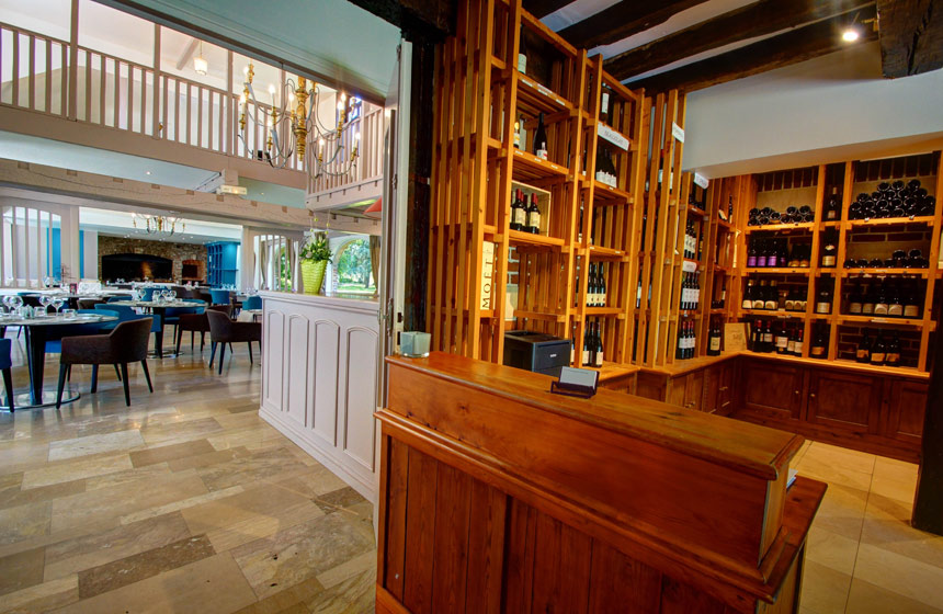 An extensive selection of wine is available on your romantic French Château holiday in Northern France