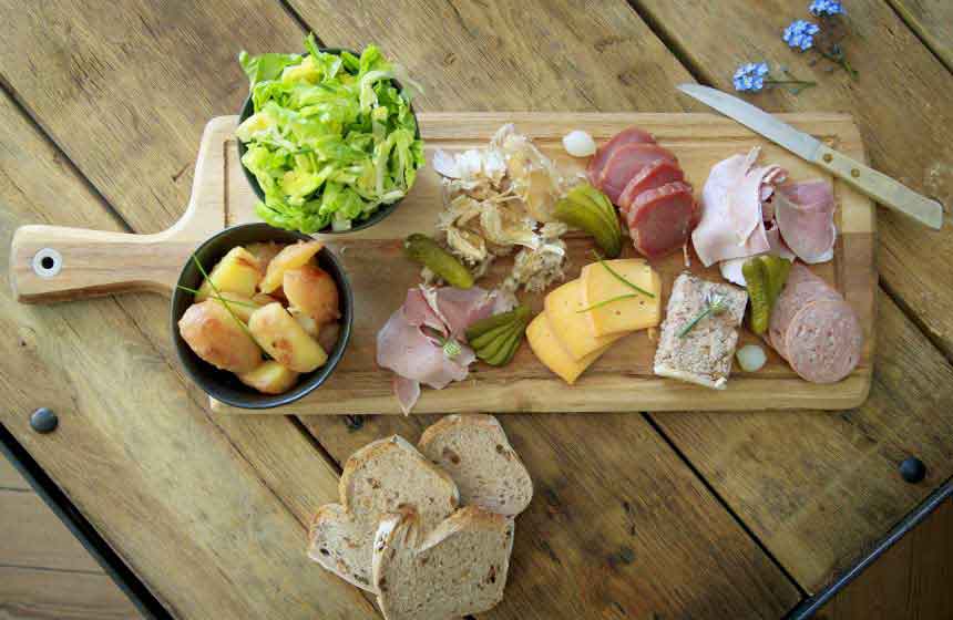 A Flemish platter offered by your host