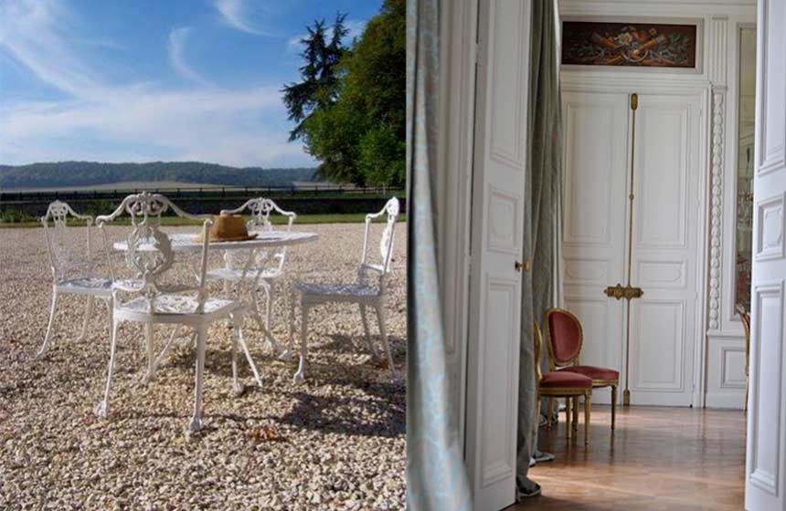 Inside and outside: French chateau B&B the Château d’Auteuil in Berneuil-en-Bray