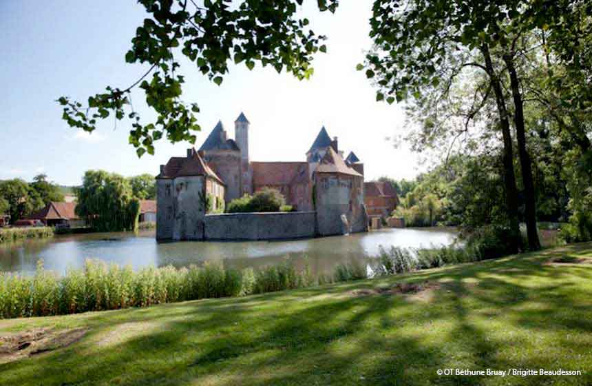 Head to Château d’Olhain for a romantic walk around a fortified castle