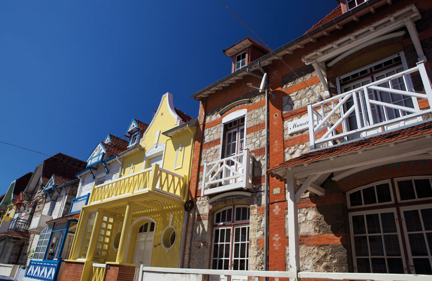 Le Touquet is well known for its colourful beachside villas