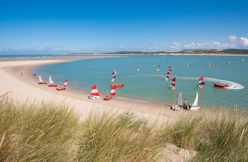 Watersports in the Canche bay