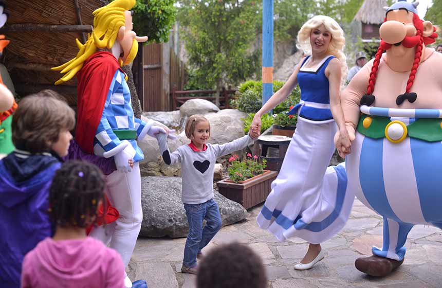 From the truly young to the young at heart, it’s smiles all round at Parc-Astérix theme park near Paris in Northern France