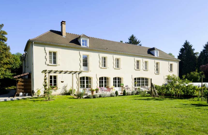 The gardens at luxury B&B La Porte d'Arcy in Fère en Tardenois, Northern France