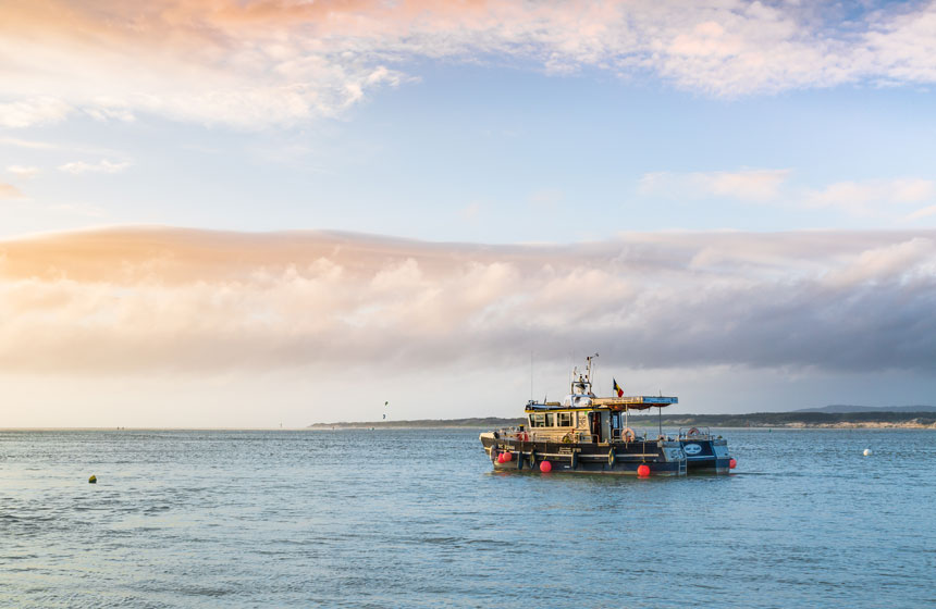 A boat trip out in the Canche Bay in Hauts de France