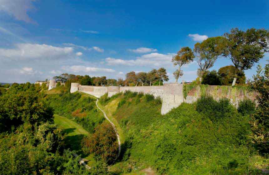 Montreuil sur Mer's medieval city walls surround the characterful cobbled streets of the town