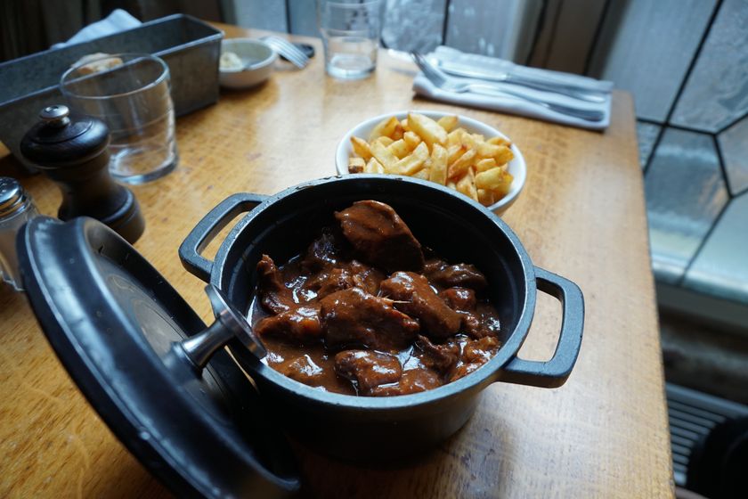 Try one of Lille's classic dishes like Carbonnade Flamande, a rich beef and beer stew