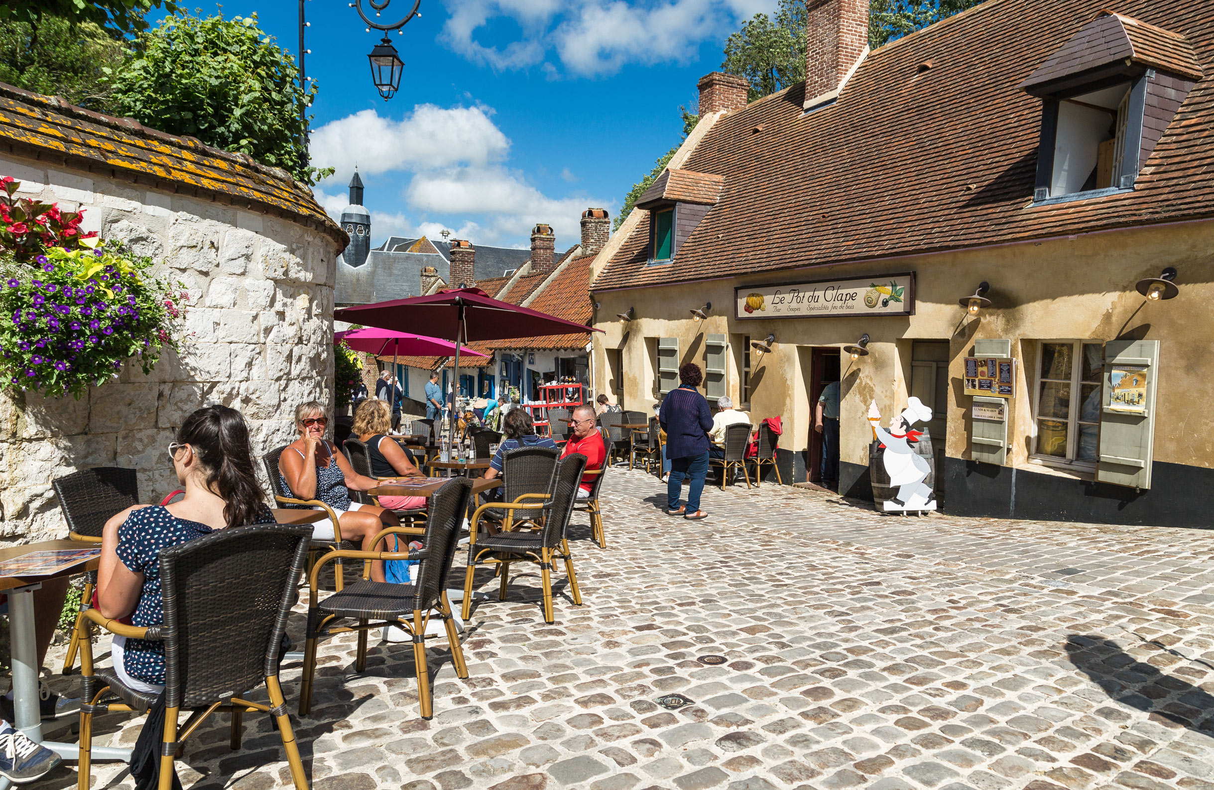 The charming walled town of Montreuil-sur-Mer is within easy reach of Maison de Plumes in Heuchin