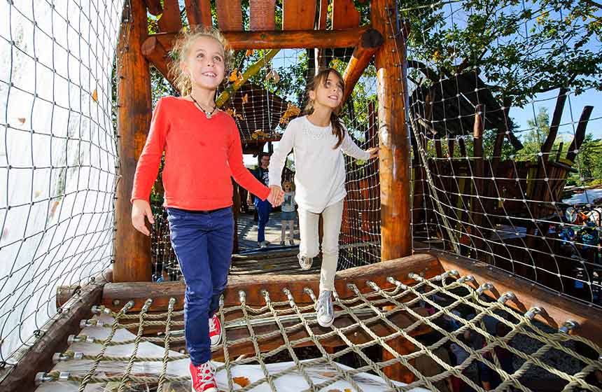 It’s smiles and giggles all round at Parc-Astérix theme park in Northern France