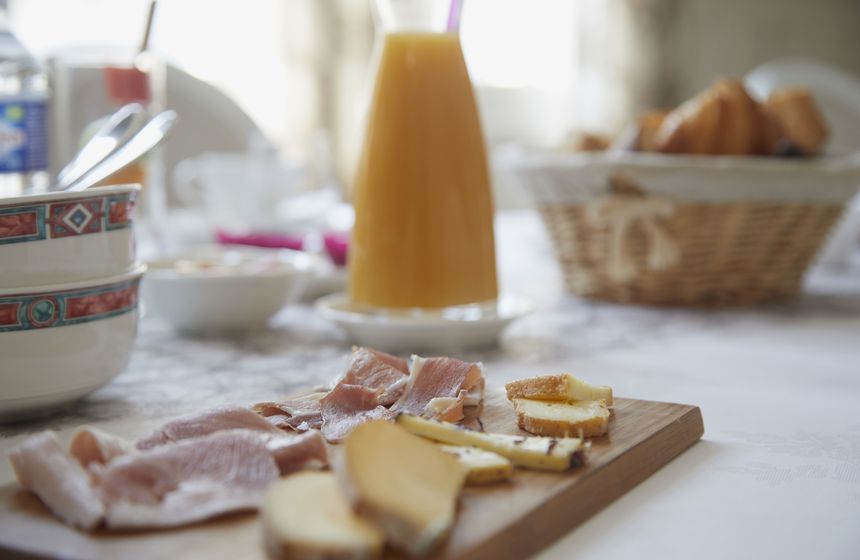 Home-made breakfast at Coeur d'Eden B&B