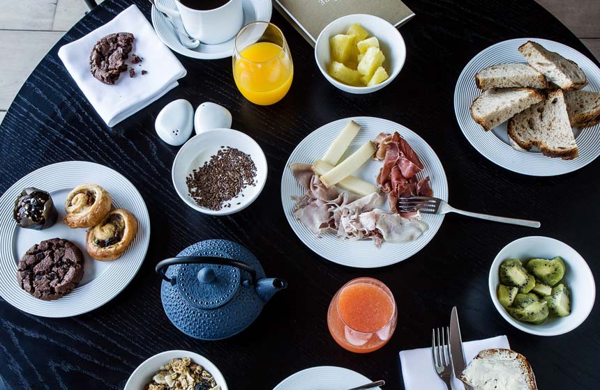 Enjoy a buffet breakfast at the Louvre-Lens Hotel in Northern France