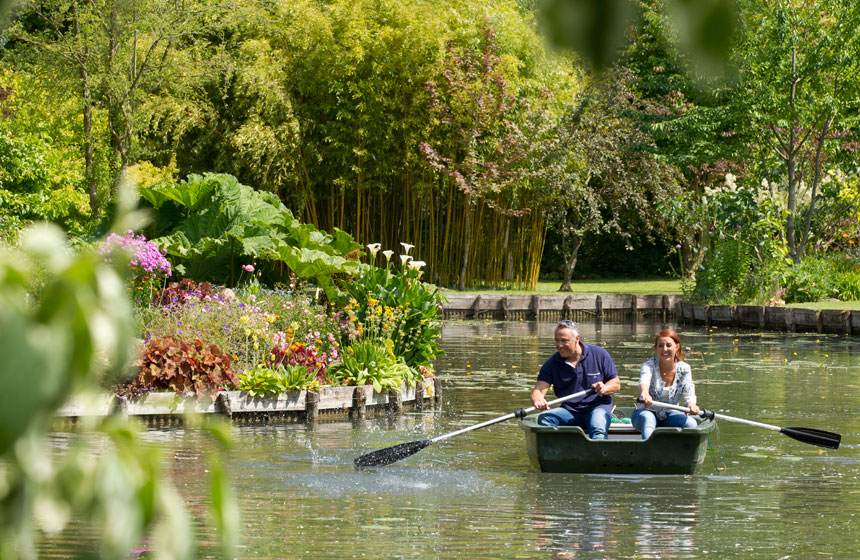 On your romantic weekend break, a boat made for two is the best way to enjoy the Hortillonnages floating gardens in Northern France’s Amiens