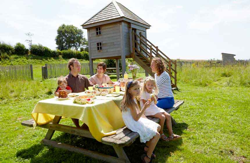 Rural retreat near the beach at Domaine du Val eco-friendly family resort, northern France