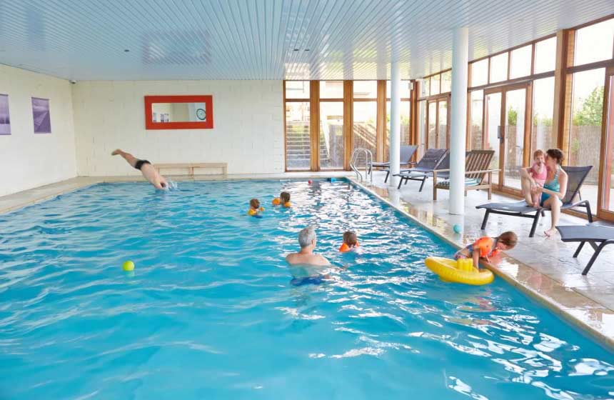 Covered-pool for a weather-proof family holiday near the beach in northern France, Domaine du Val